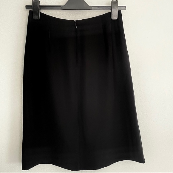 Vintage 80’s Emporio Armani Black Wrap Style Skirt - Picture 3 of 5